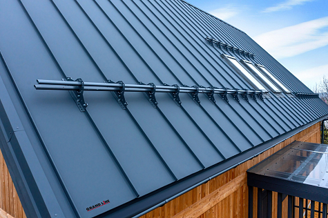Купить Кликфальц Grand Line, Rooftop Бархат 0.5, цвет RAL7016 антрацитово-серый - изображение 2
